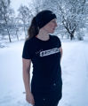 NYHET! I'm on a #RUNSTREAK T-shirt women, Black