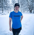 NYHET! I'm on a #RUNSTREAK T-shirt women, Blue