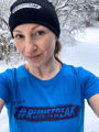 NYHET! I'm on a #RUNSTREAK T-shirt women, Blue