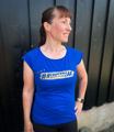 RUNSTREAK T-shirt women, Blue Gold