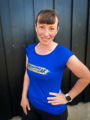 RUNSTREAK T-shirt women, Blue Gold